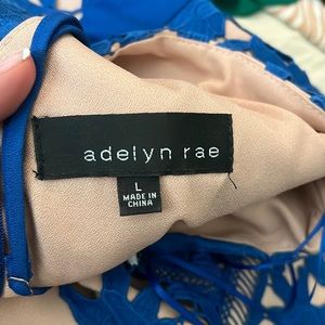 Adelyn Rae, Whitney Blue lace dress.